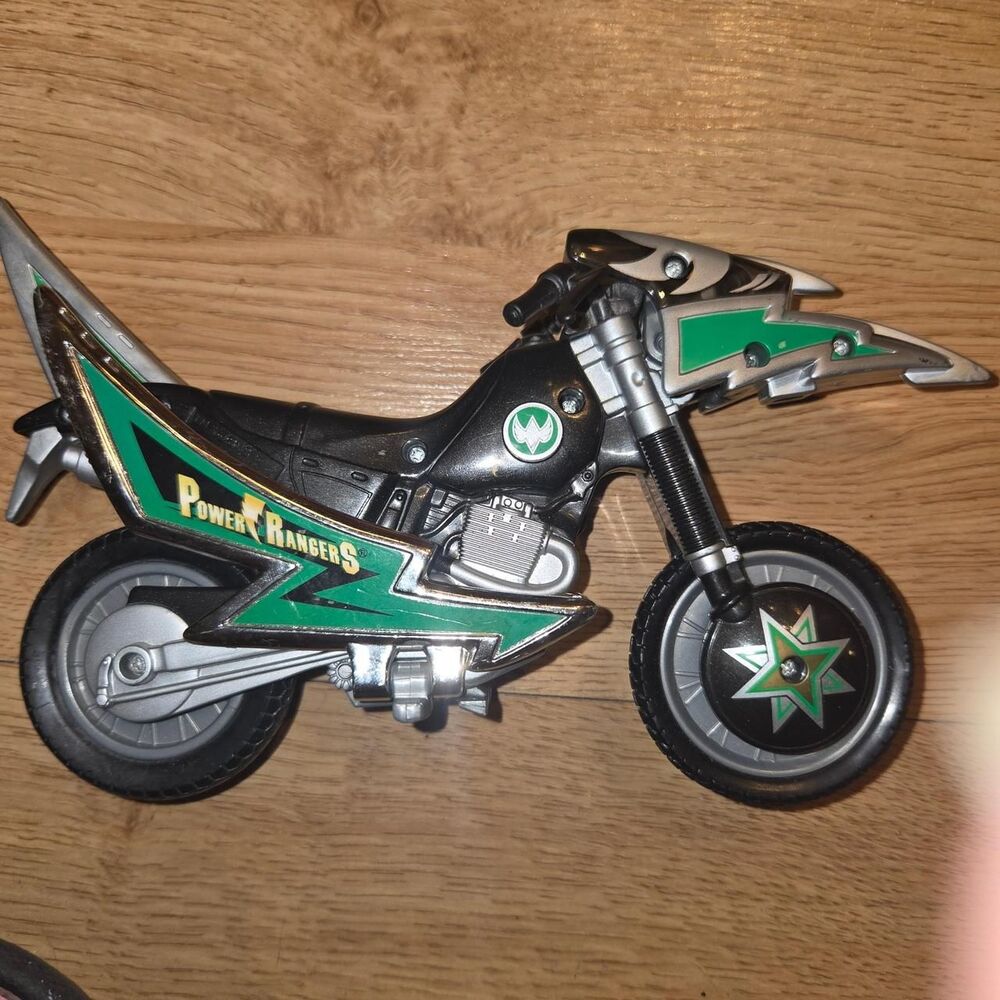 Vtg 2002 Bandai Power Rangers Ninja Storm  Samurai Ranger Motorcycle Toy kidcore